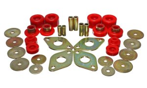 Toyota Pickup Body Mount Set - Energy Suspension - Hyper-Flex Polyurethane - Red - `01-`04 Toyota Pickup Body Mount Set - Energy Suspension - Hyper-Flex Polyurethane - Red - `01-`04